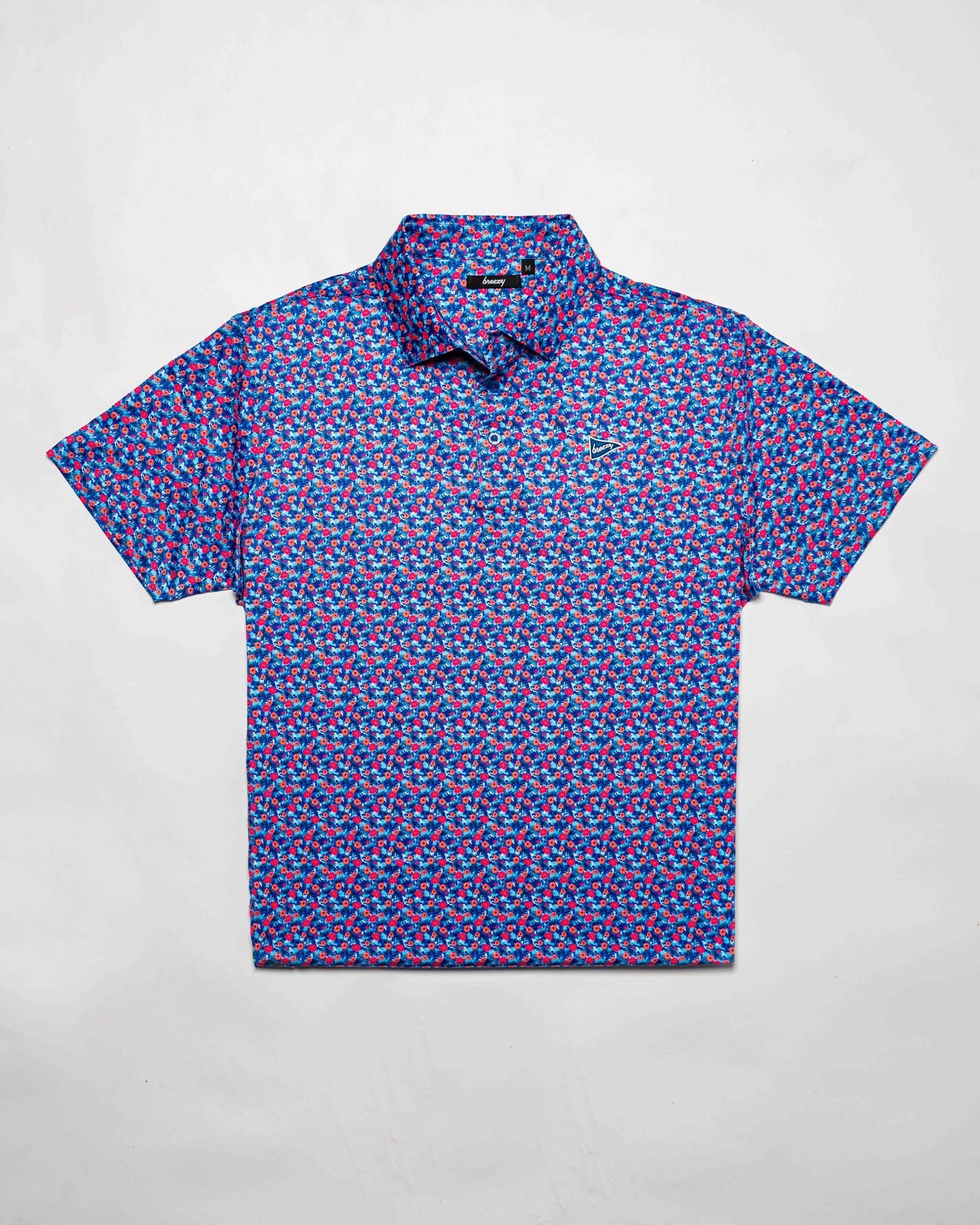 The Breezy Hawaiian Floral Polo | Breezy Golf | Performance Golf Apparel