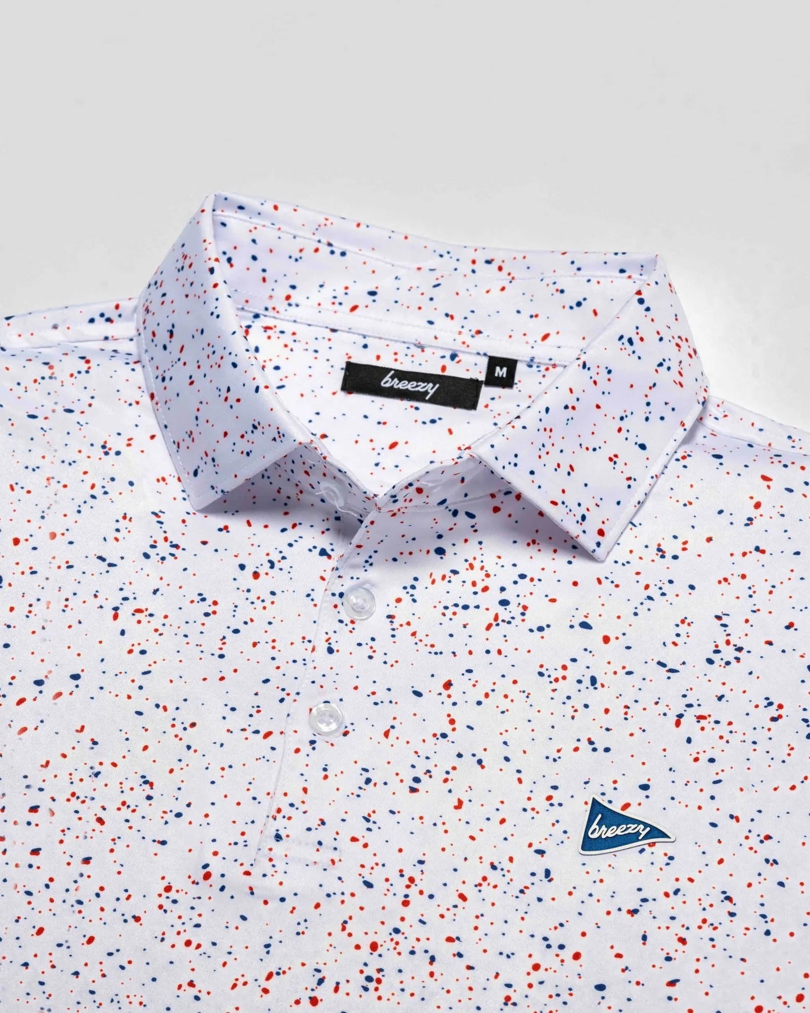 The USA Splatter Polo | Breezy Golf | Performance Golf Apparel