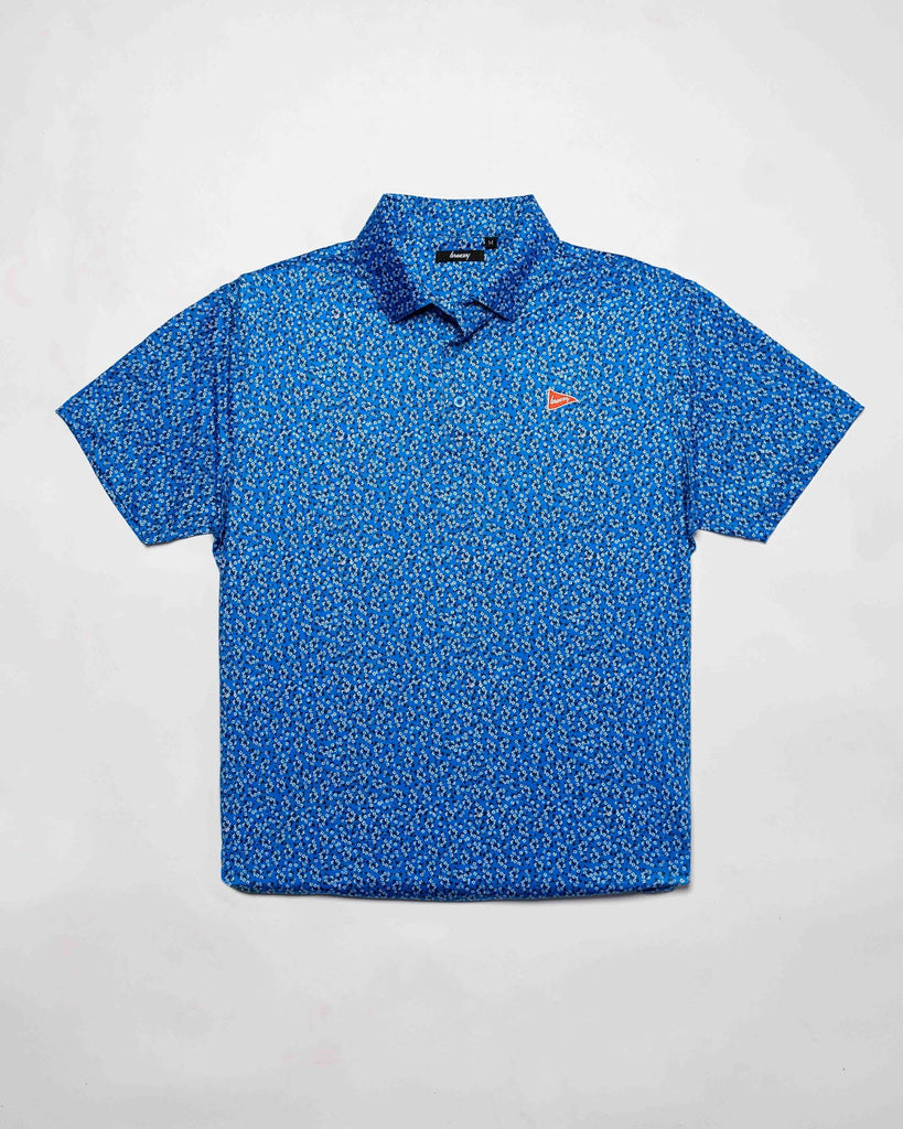 The Tropical Blue Polo Shirt for Men | Breezy Golf
