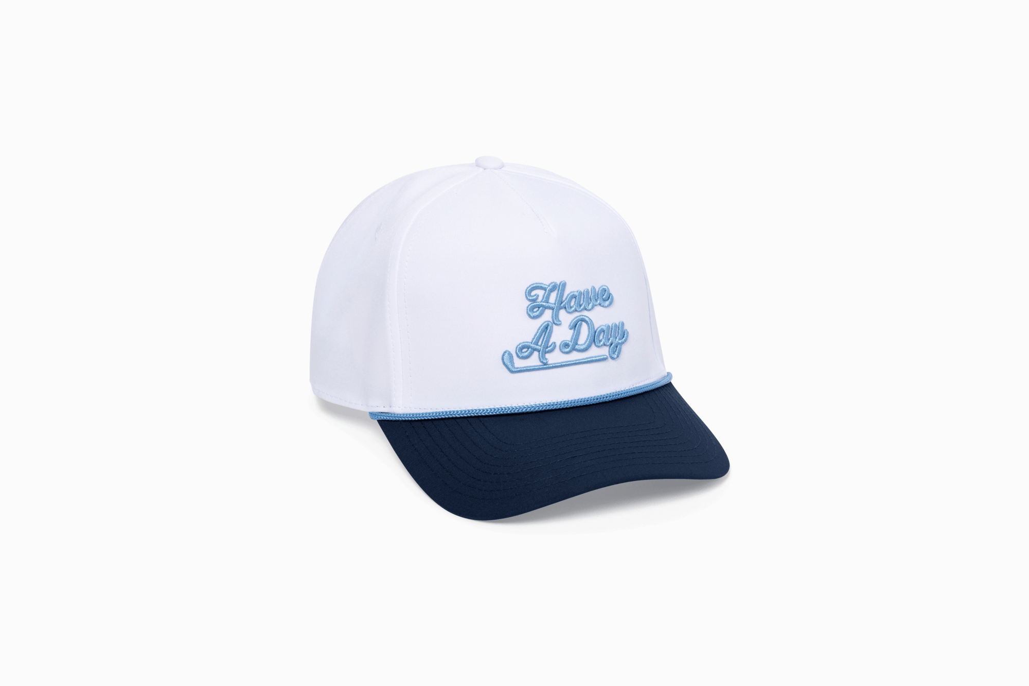 Have A Day Blue Contrast Bill Rope Hat - Breezy Golf