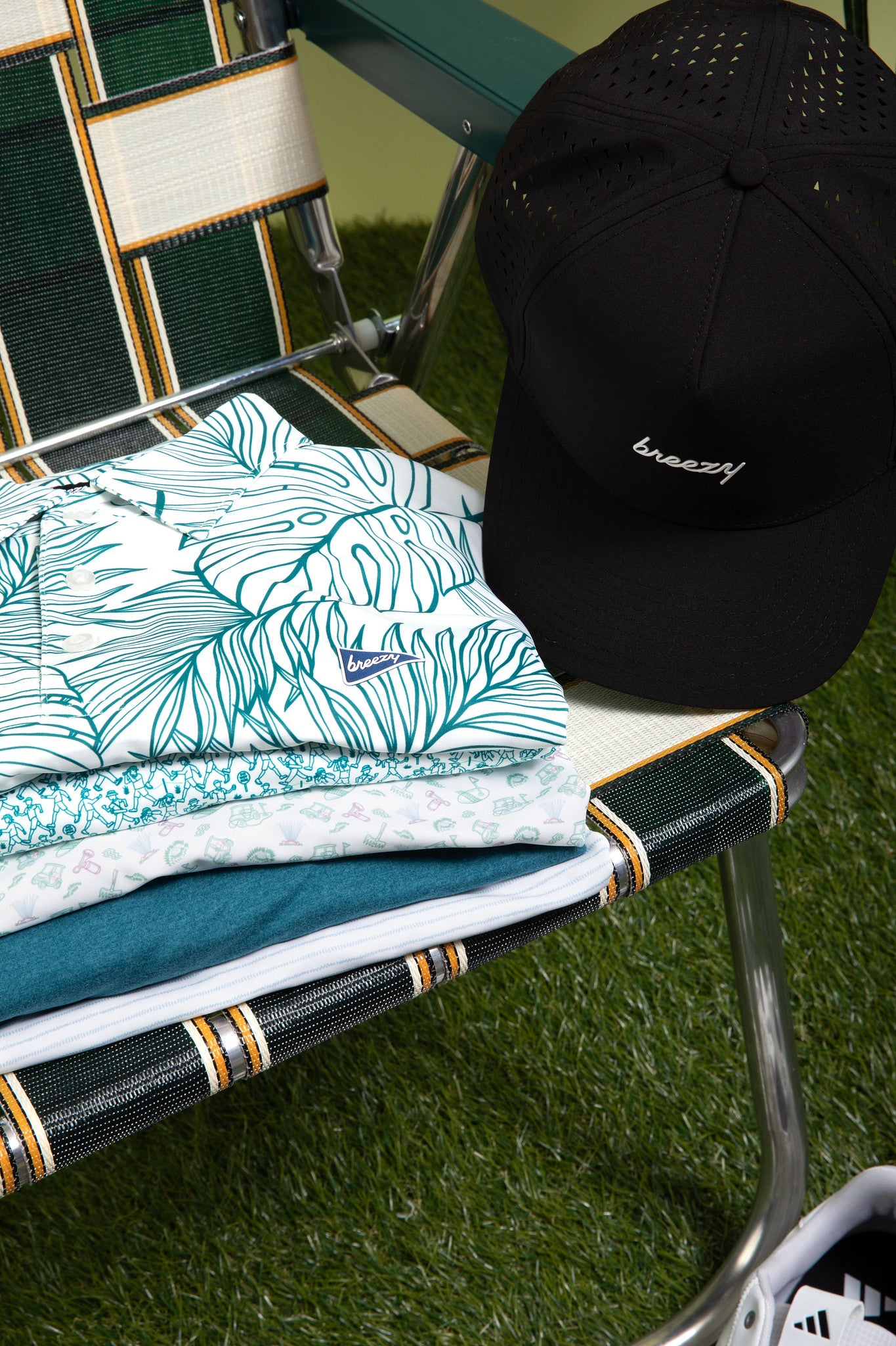 The Palms Polo Green | Breezy Golf | Performance Golf Apparel