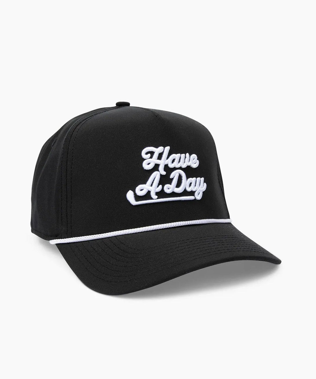 Have a Day Black & White Rope Hat - Breezy Golf