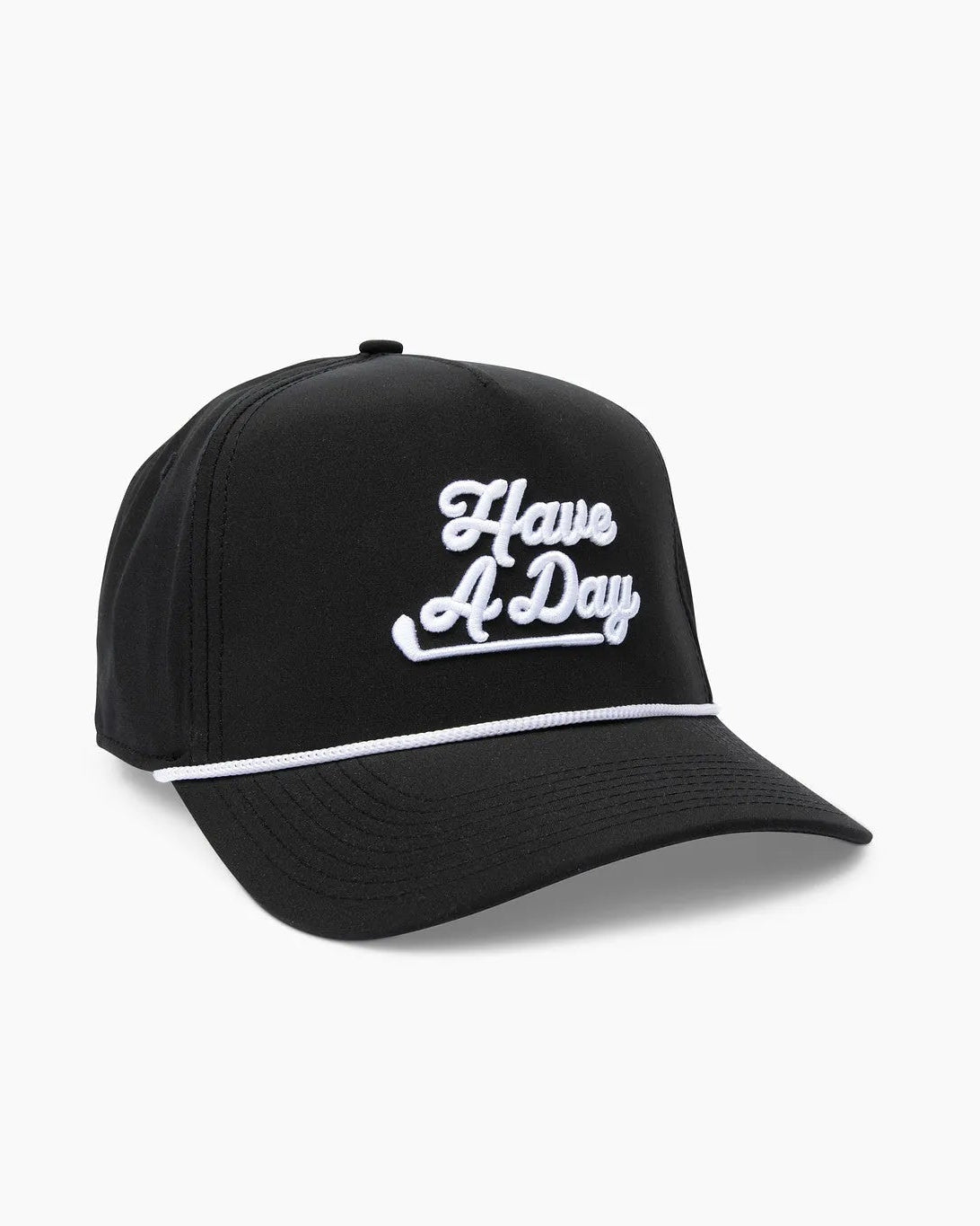 Have a Day Black & White Rope Hat - Breezy Golf