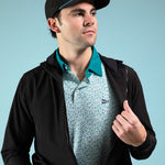 The Breezy Rain Jacket Black - Breezy Golf