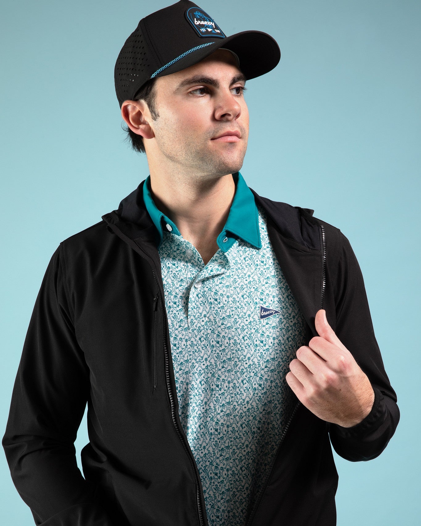 The Footrace to 18 Polo - Breezy Golf