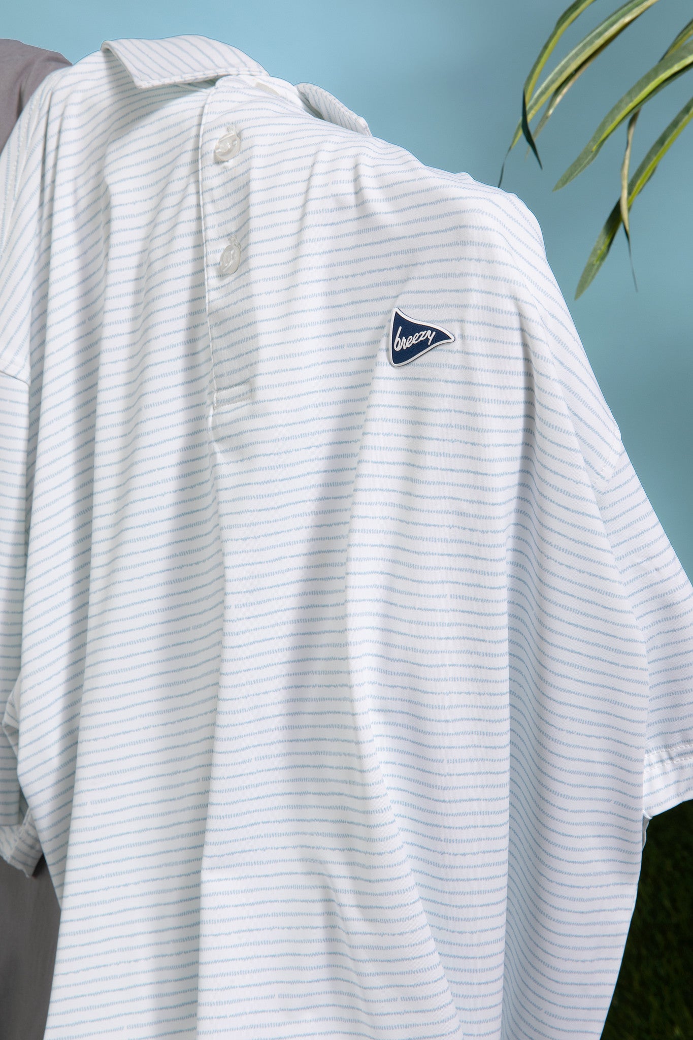 The Pebbled Stripes Polo | Breezy Golf | Performance Golf Apparel