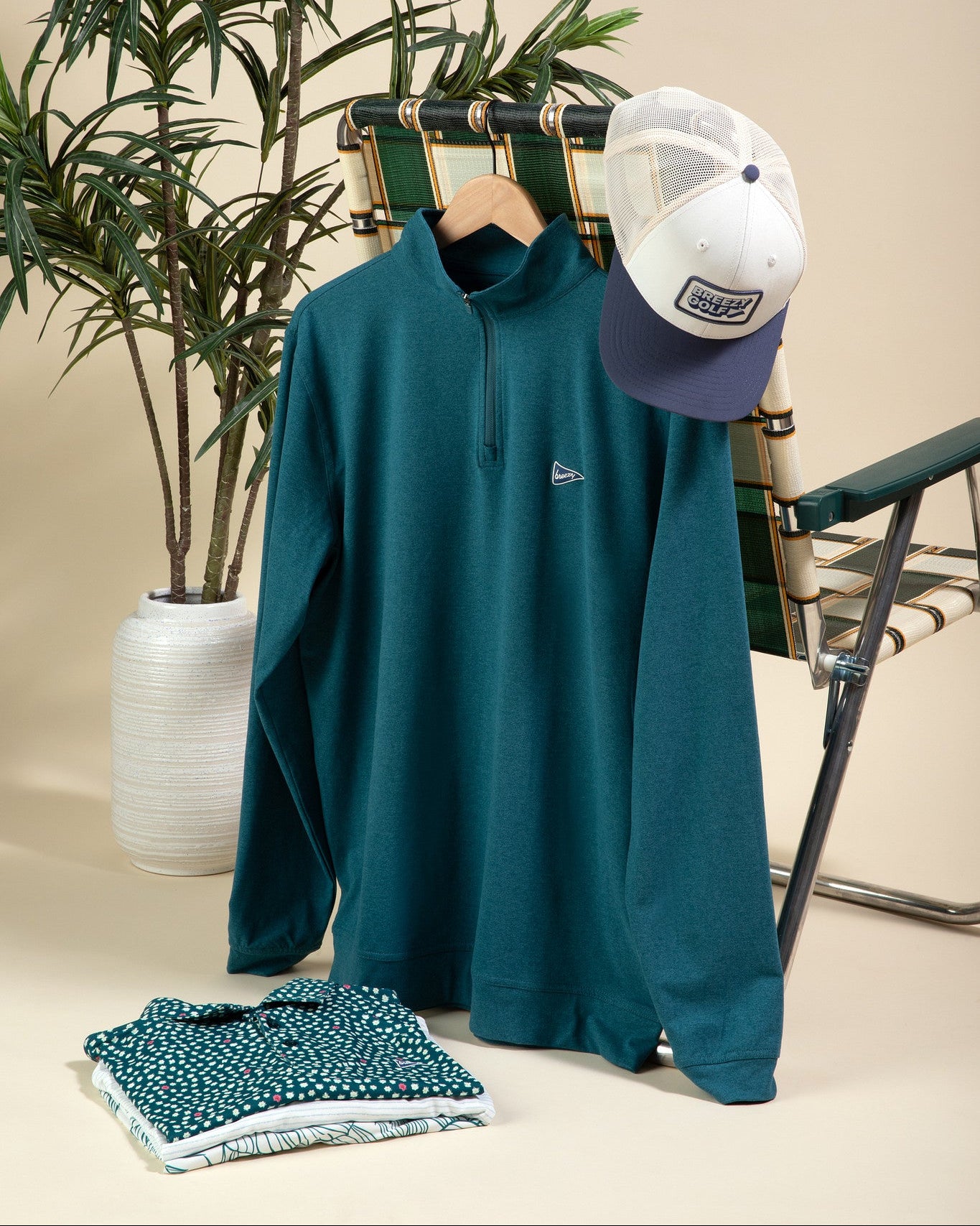 The Gimme Quarter - Zip Verdant Green - Breezy Golf