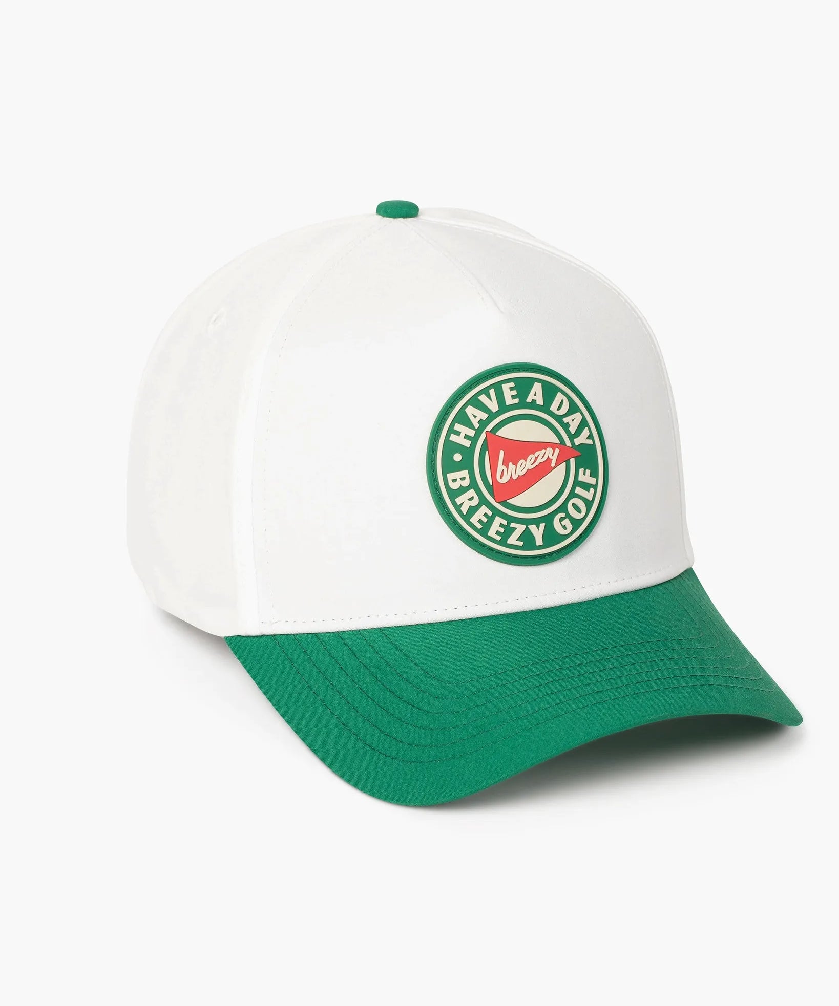 Hero Logo Green & Red Contrast Hat - Breezy Golf