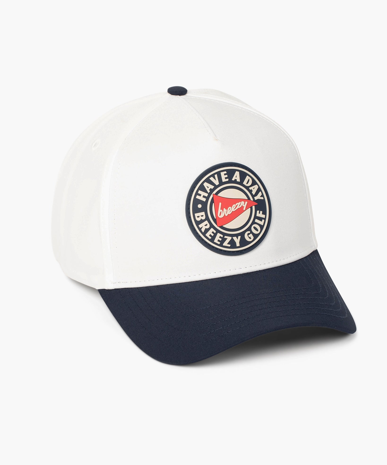Hero Logo Navy & Red Contrast Hat - Breezy Golf