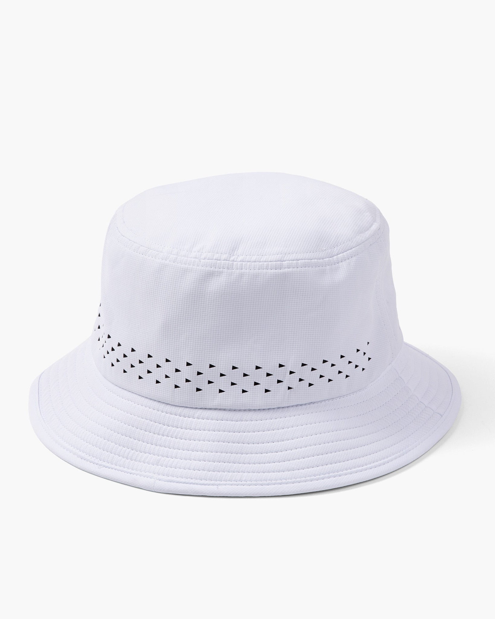 Have A Day White Perforated Bucket Hat - Breezy Golf