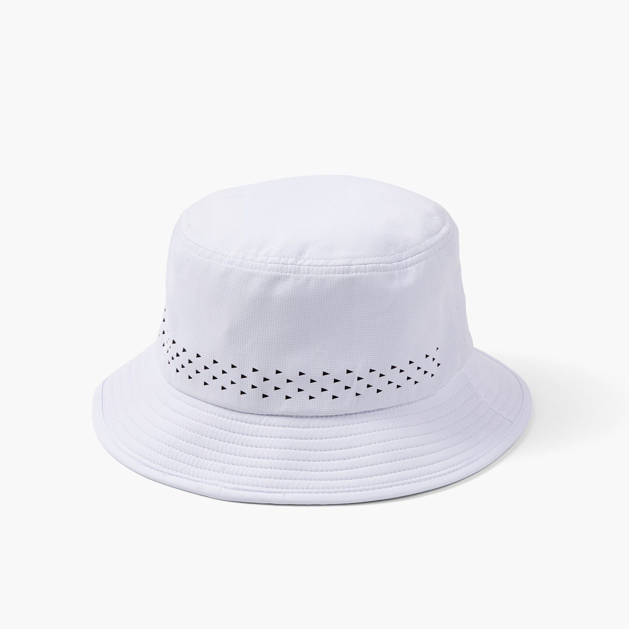 Have A Day White Perforated Bucket Hat - Breezy Golf