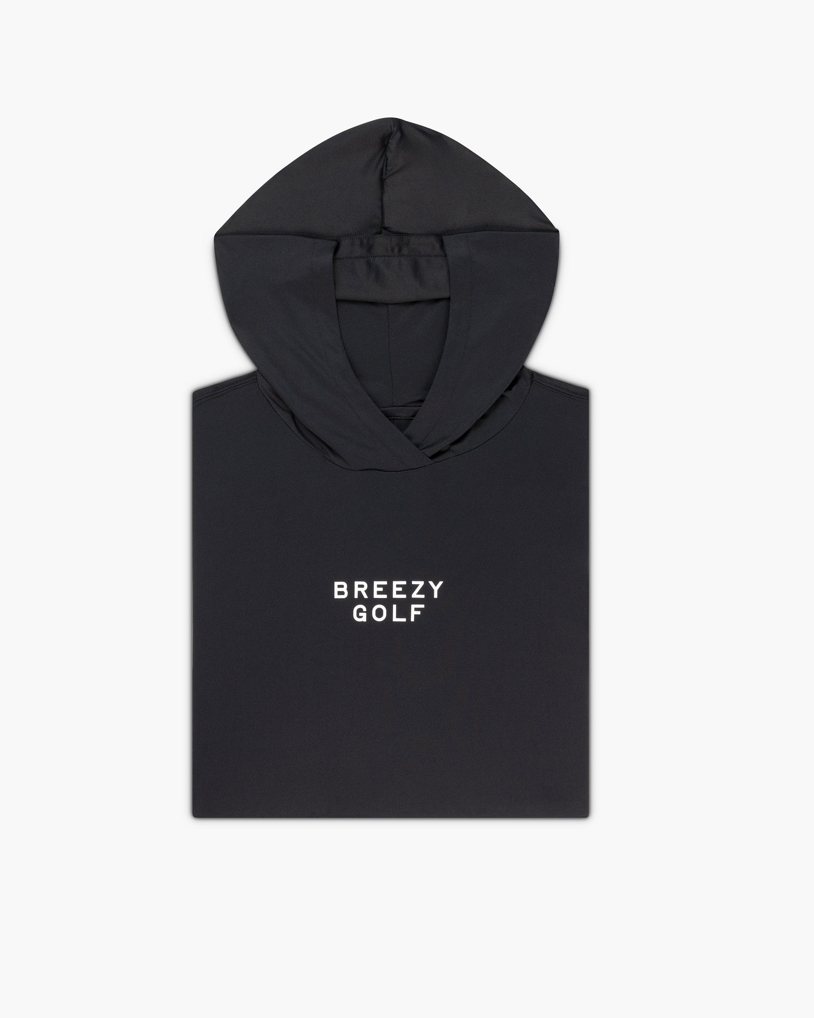 Range Hoodie Breezy Script Black - Breezy Golf