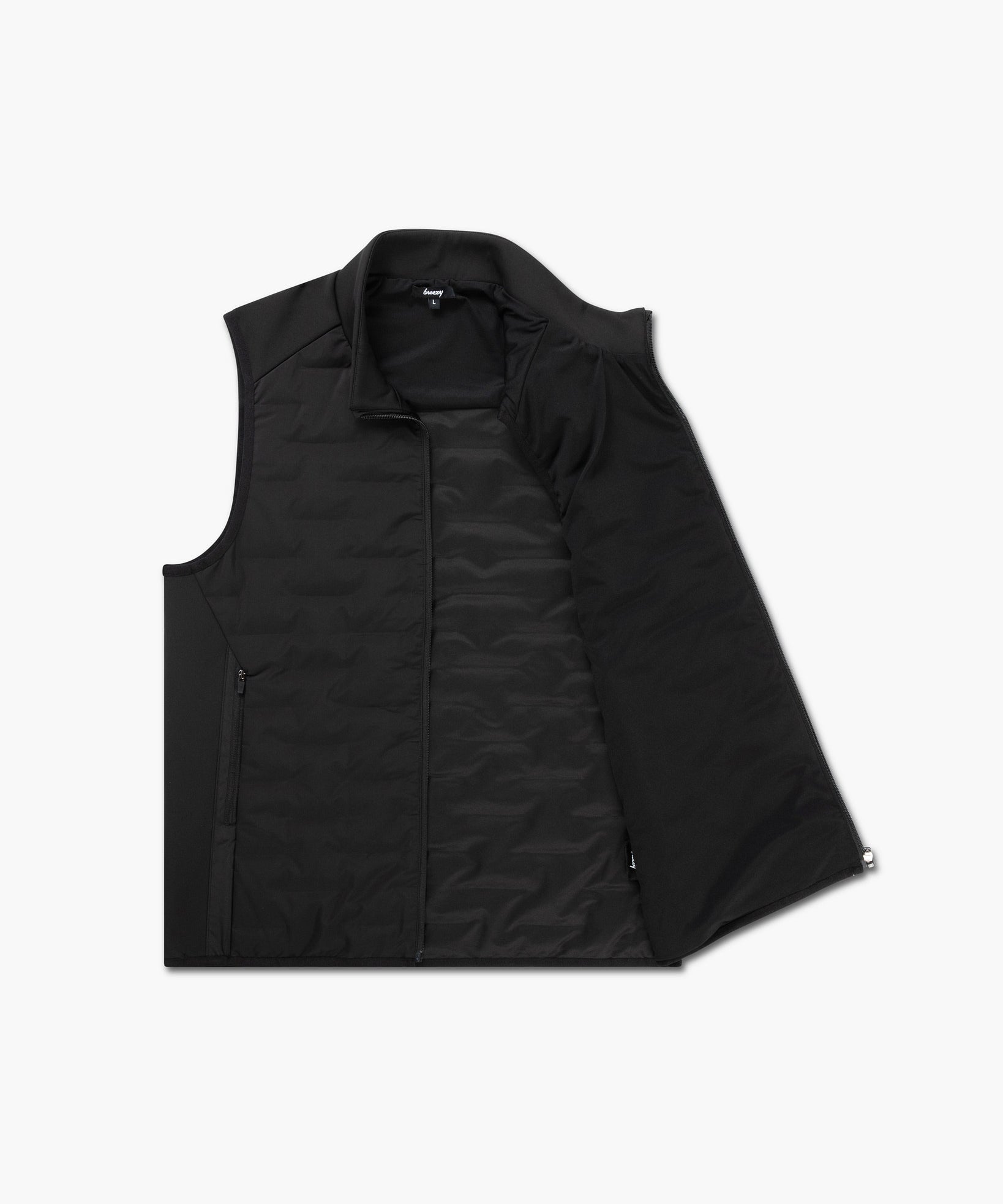The Breezy Insulated Vest Black - Breezy Golf