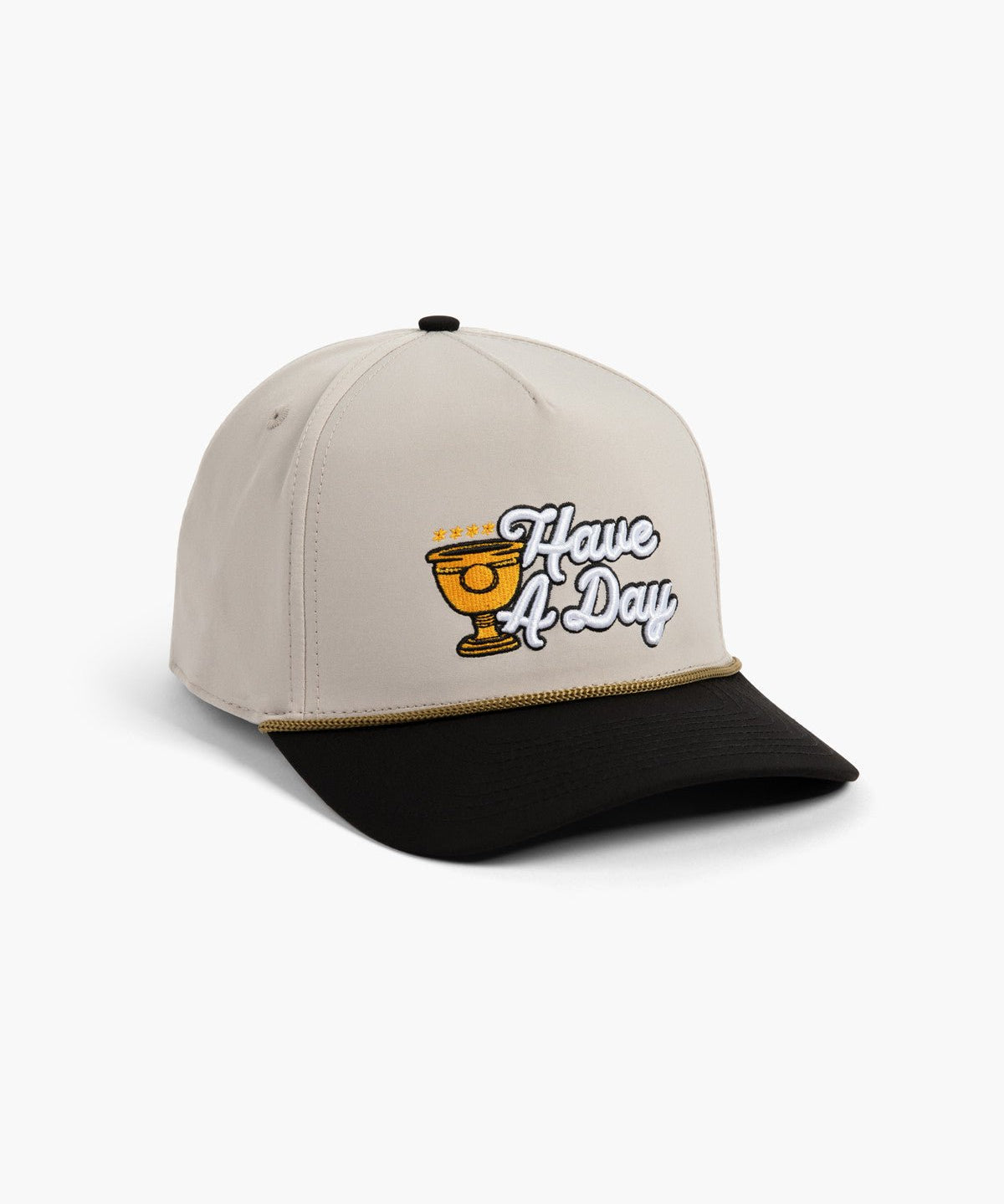 Have A Trophy Day Rope Hat Black - Breezy Golf