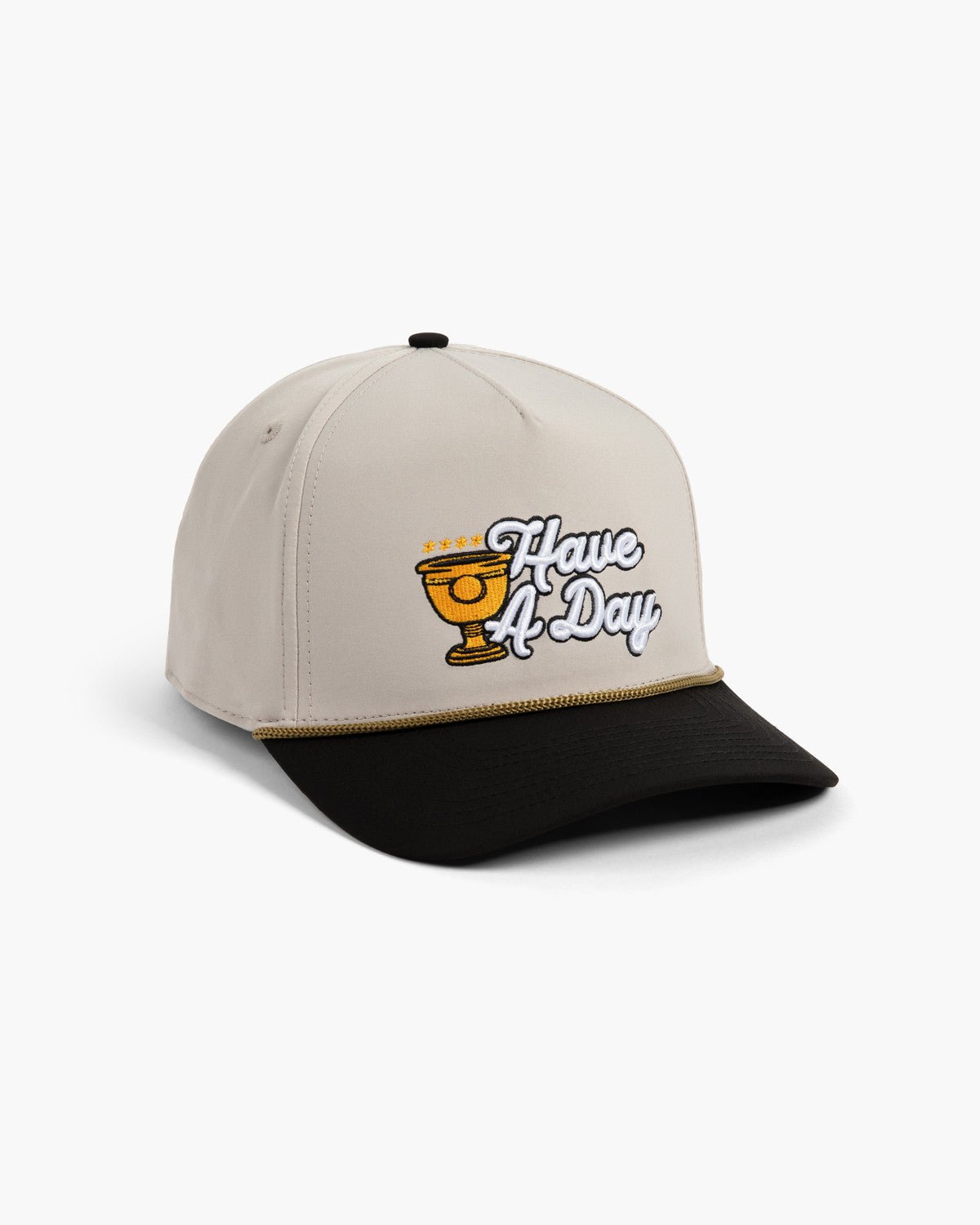 Have A Trophy Day Rope Hat Black - Breezy Golf
