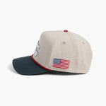 Have A Trophy Day USA Rope Hat Blue - Breezy Golf