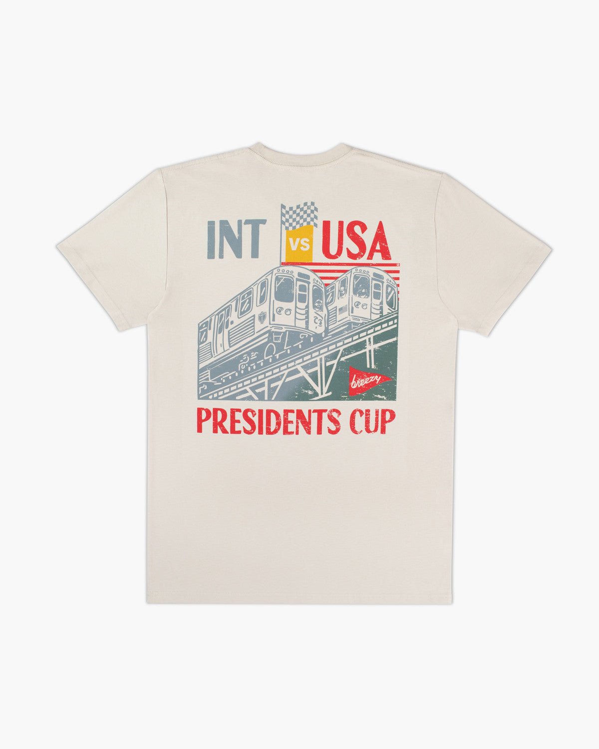 The Breezy World Tour Trains Racing Tee - Breezy Golf