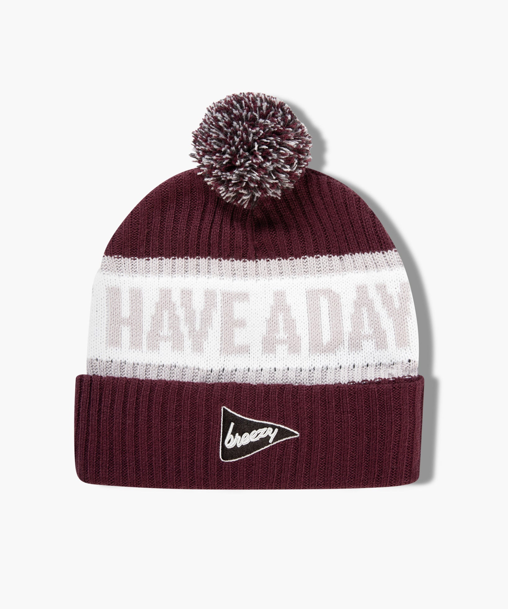 Pom Beanie Maroon - Breezy Golf