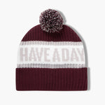 Pom Beanie Maroon - Breezy Golf