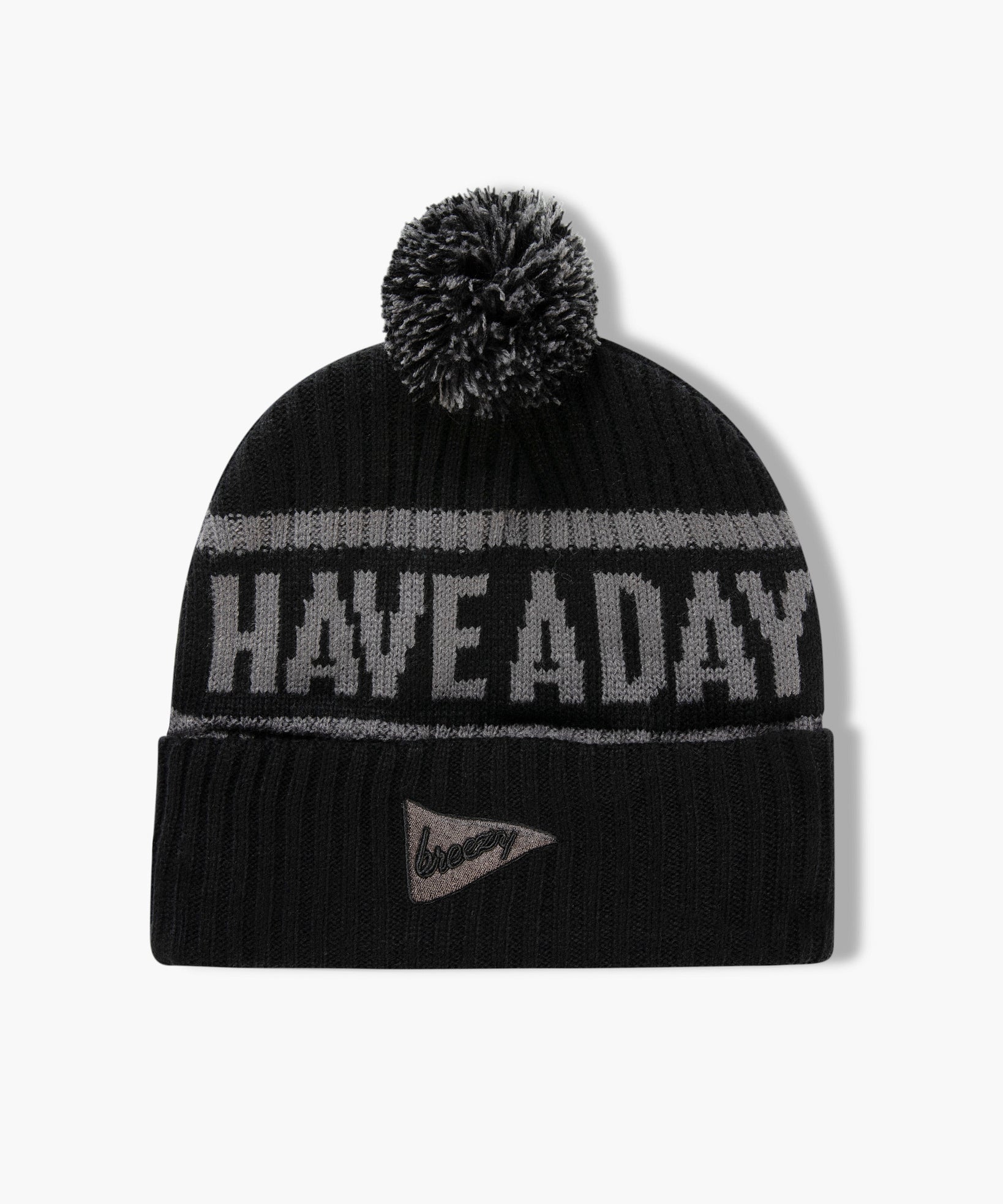Pom Beanie Black - Breezy Golf