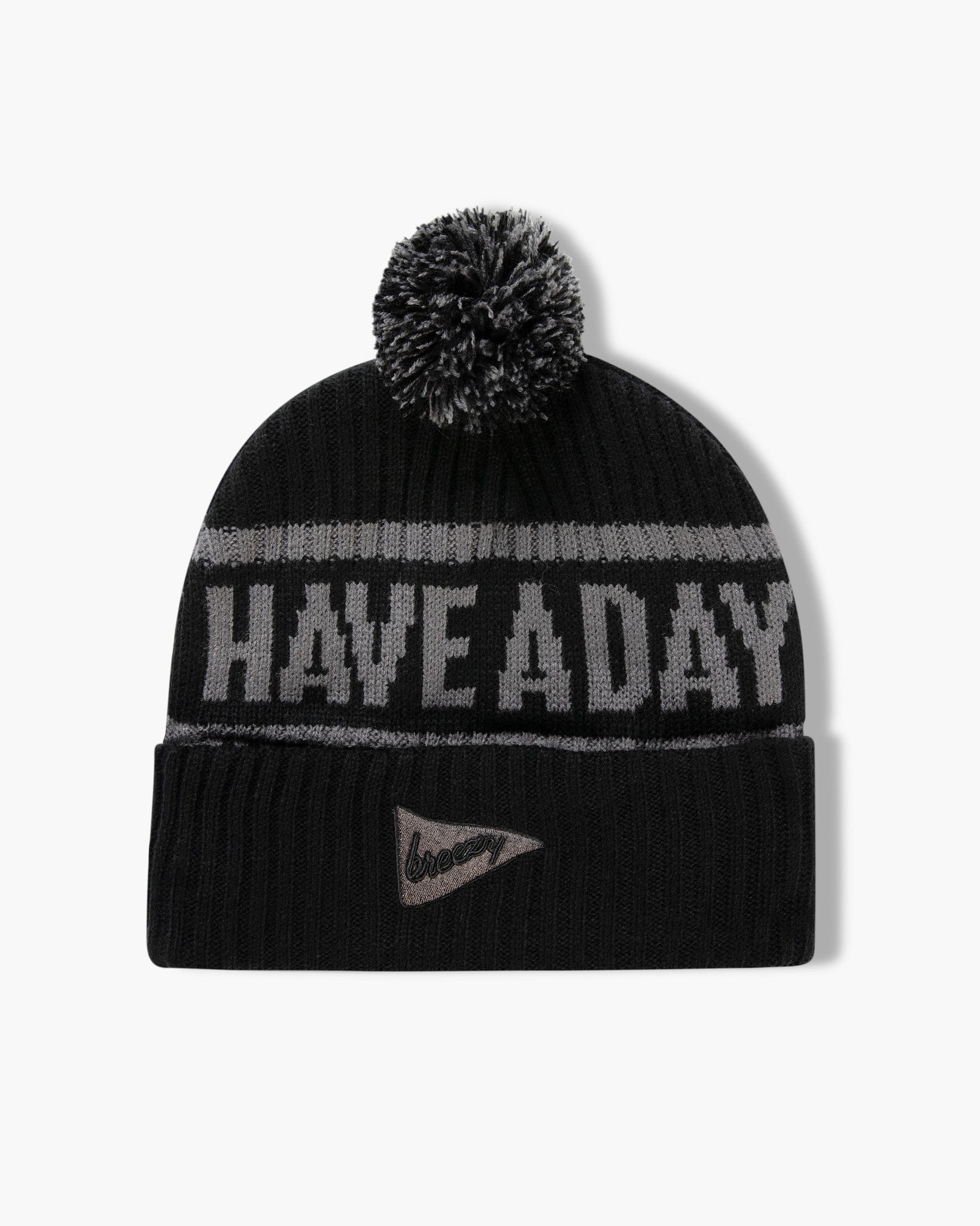 Pom Beanie Black - Breezy Golf
