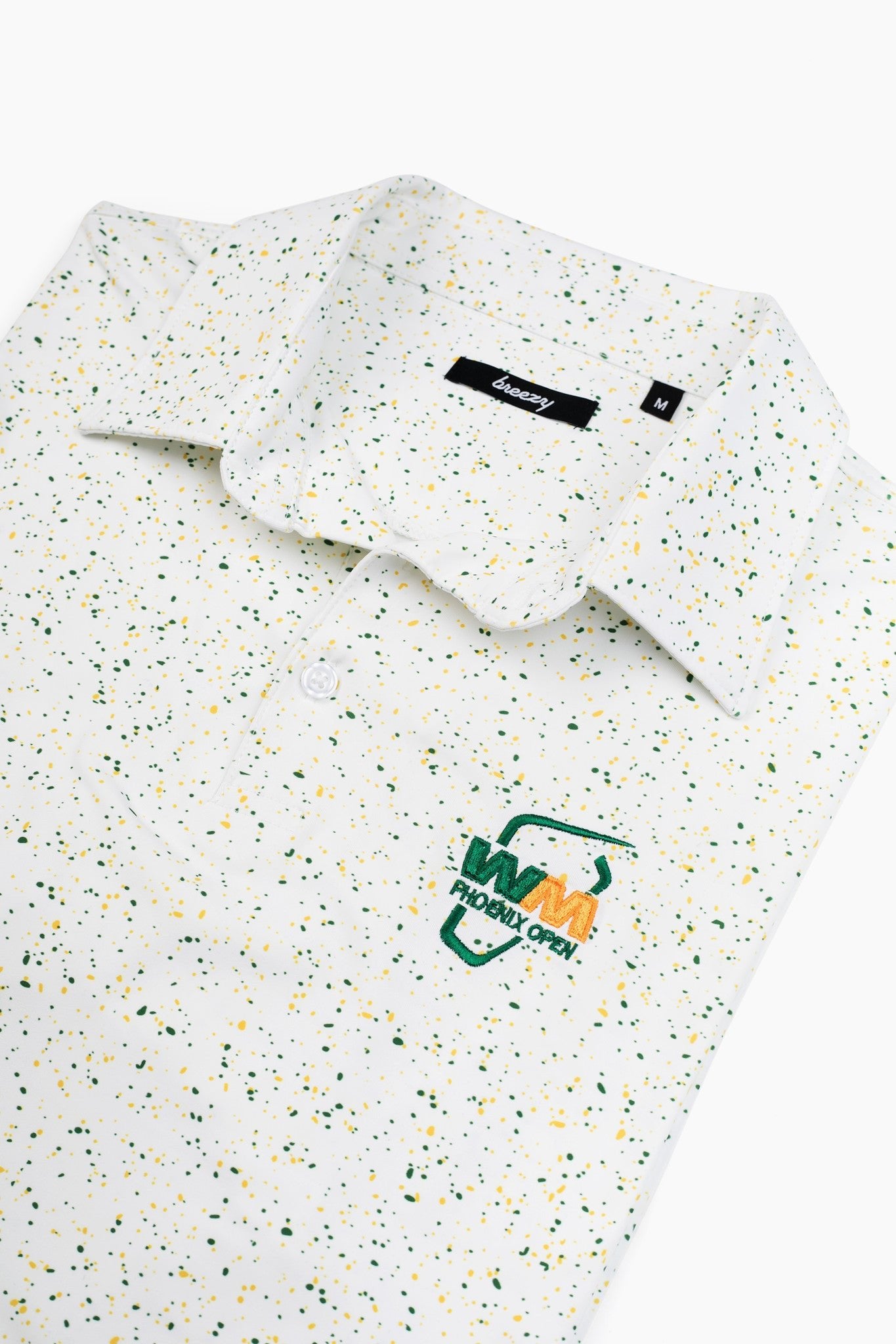 WM Phoenix Open x Breezy Green & Yellow Splatter Polo - Breezy Golf