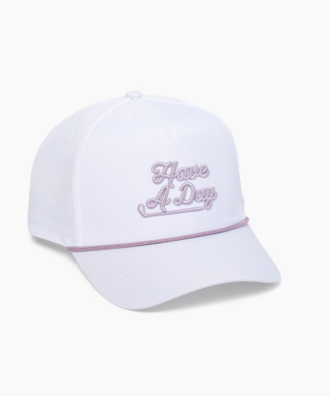 Have A Day White & Purple Rope Hat - Breezy Golf