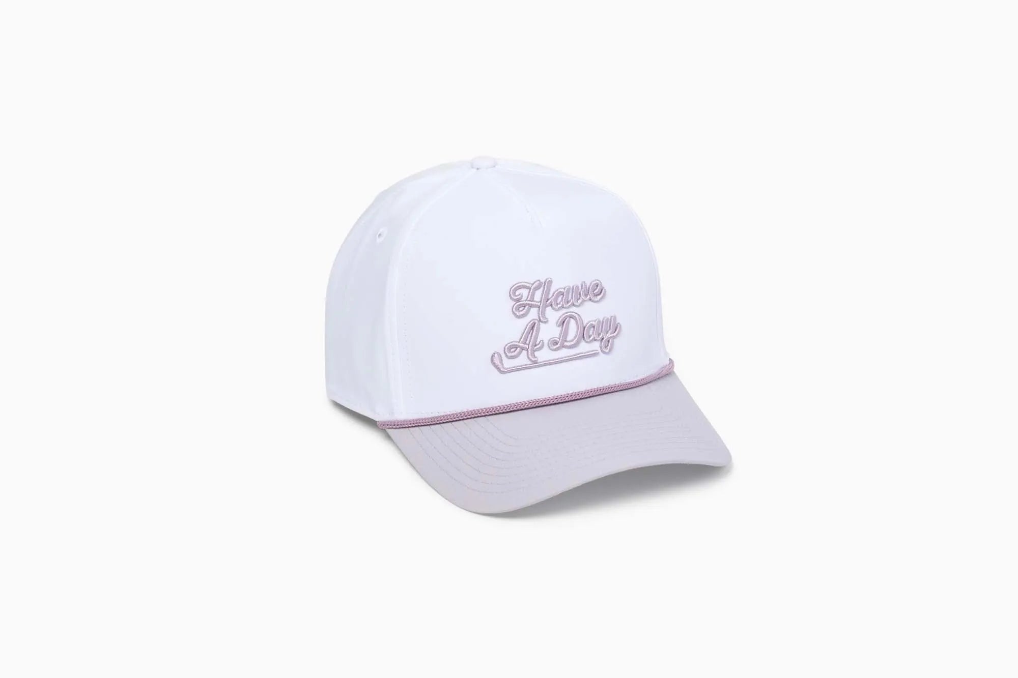 Have A Day Lavender Contrast Bill Rope Hat - Breezy Golf