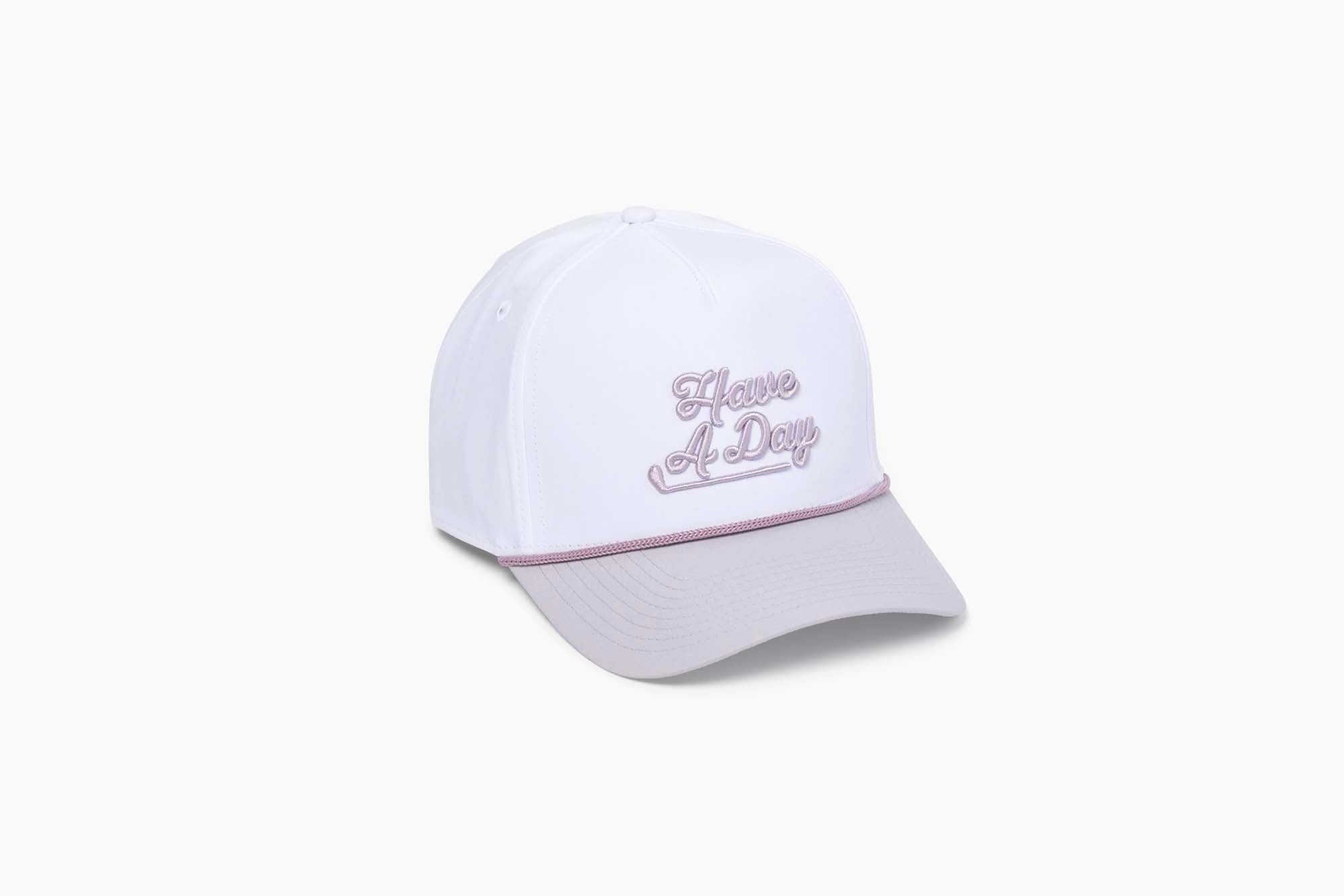 Have A Day Lavender Contrast Bill Rope Hat