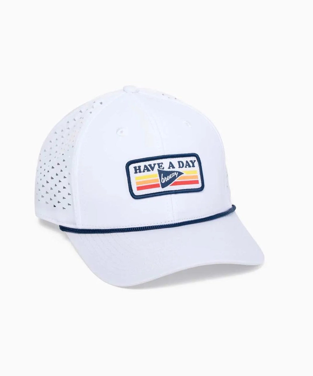 Have A Day Perforated Vintage Patch Hat - Breezy Golf