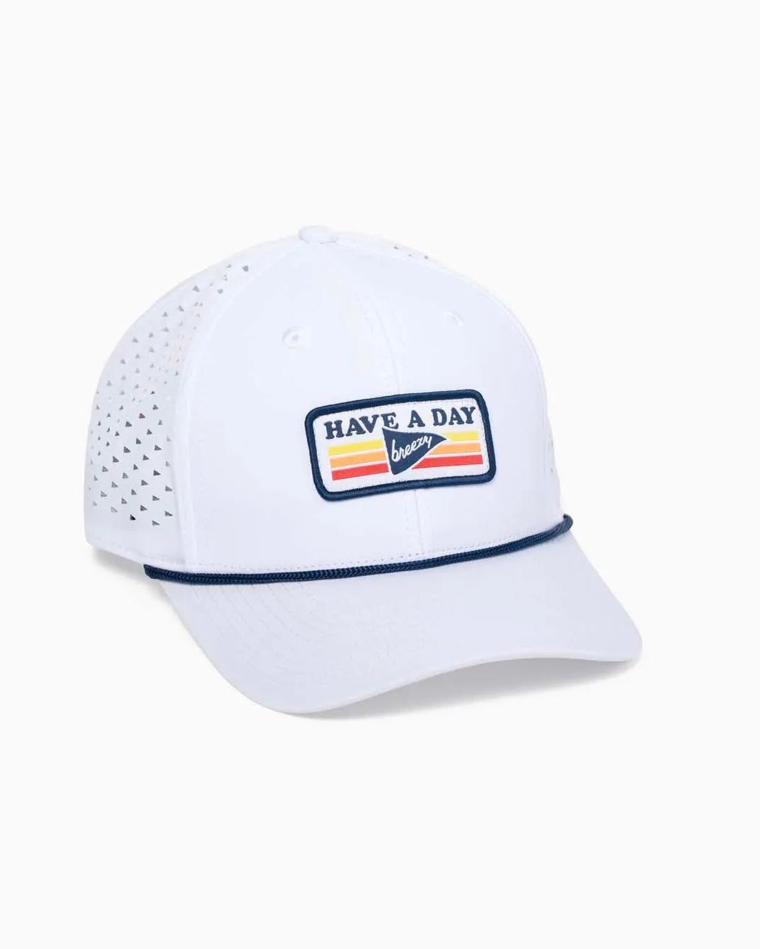 Have A Day Perforated Vintage Patch Hat - Breezy Golf