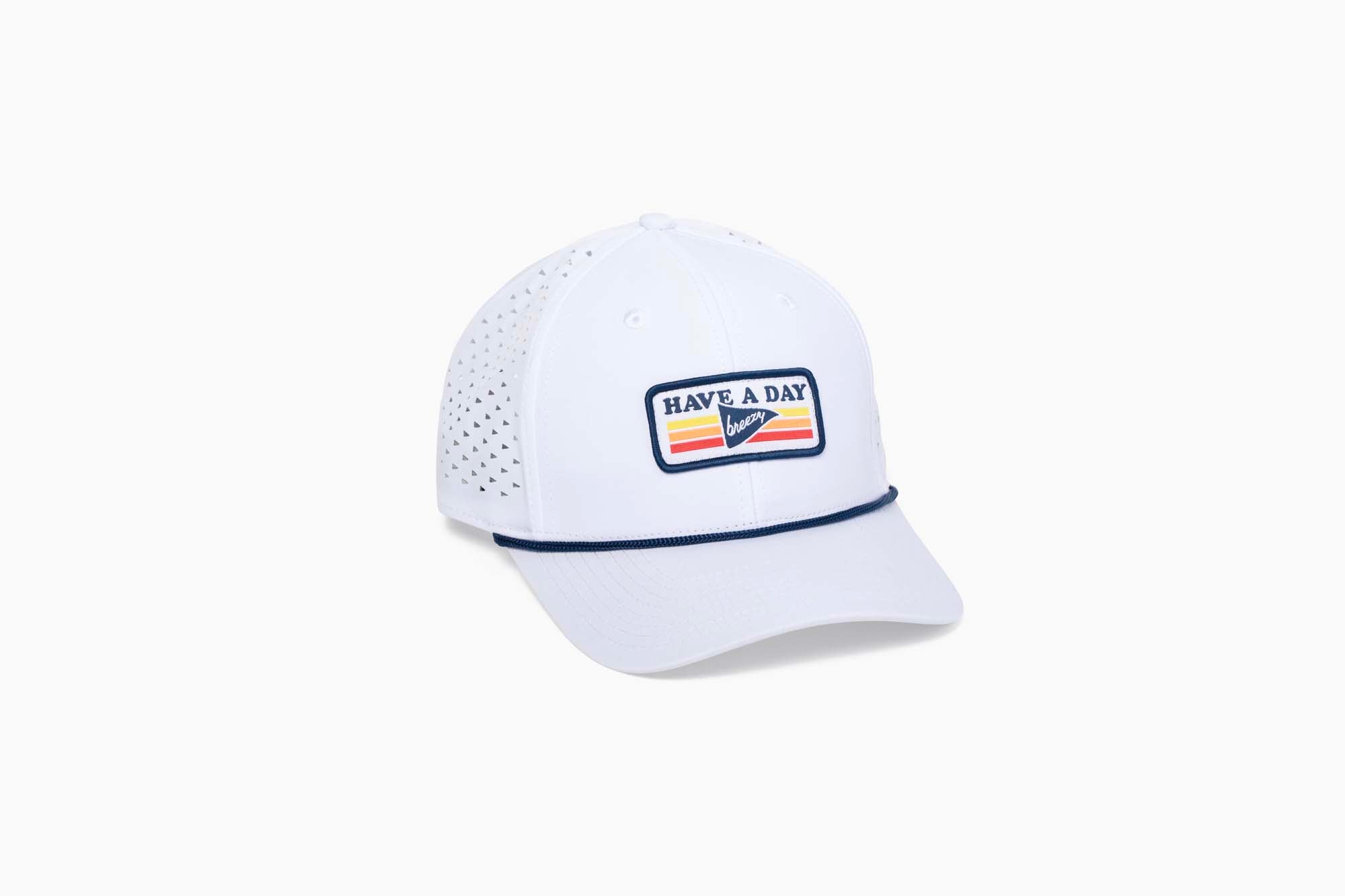 Have A Day Perforated Vintage Patch Hat - Breezy Golf