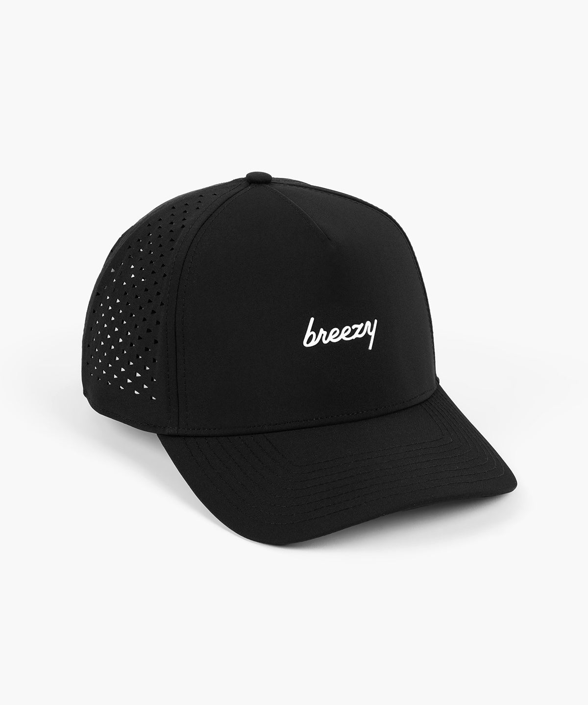 The Breezy Script Perforated Hat - Breezy Golf