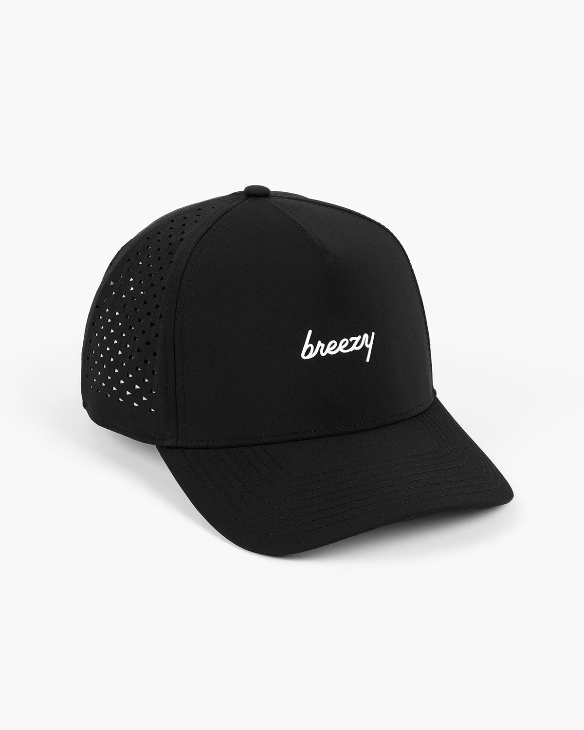 The Breezy Script Perforated Hat - Breezy Golf