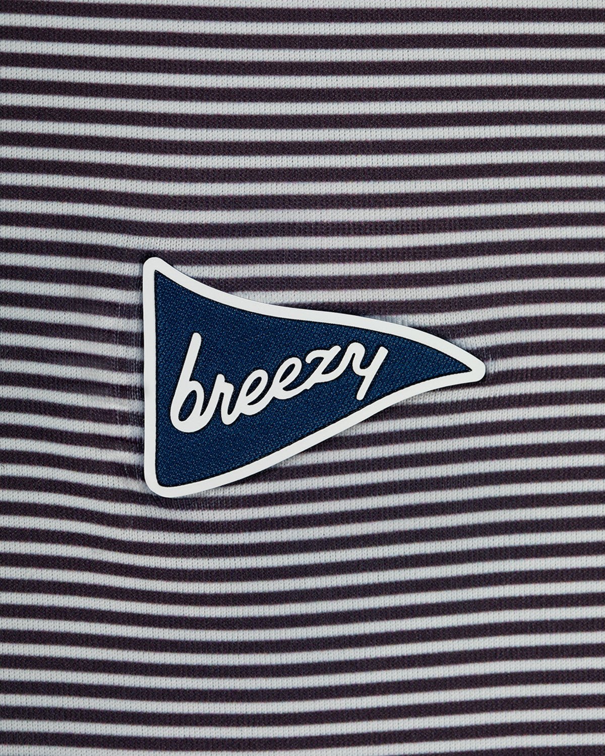 The Striped Polo Maroon - Breezy Golf