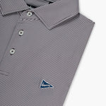 The Striped Polo Maroon - Breezy Golf