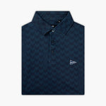 The Athletic Chevron Polo Navy - Breezy Golf