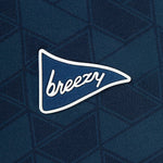 The Athletic Chevron Polo Navy - Breezy Golf