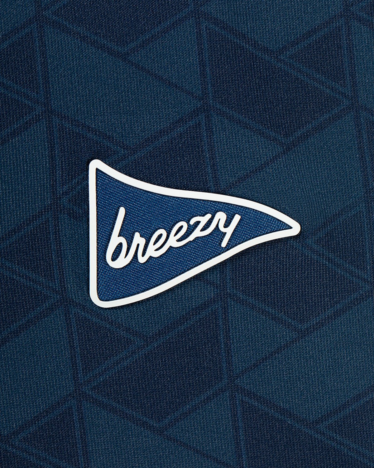 The Athletic Chevron Polo Navy - Breezy Golf