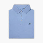 The Striped Polo True Blue - Breezy Golf