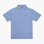 The Striped Polo True Blue - Breezy Golf