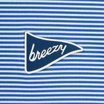The Striped Polo True Blue - Breezy Golf