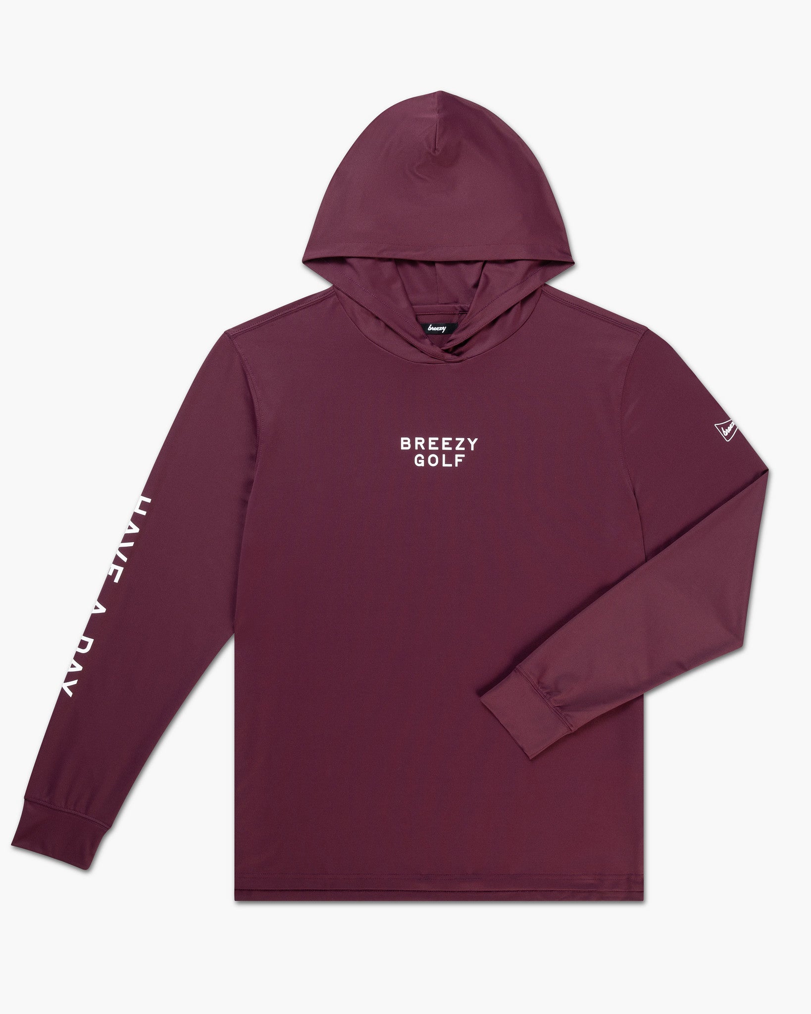 Range Hoodie Maroon - Breezy Golf