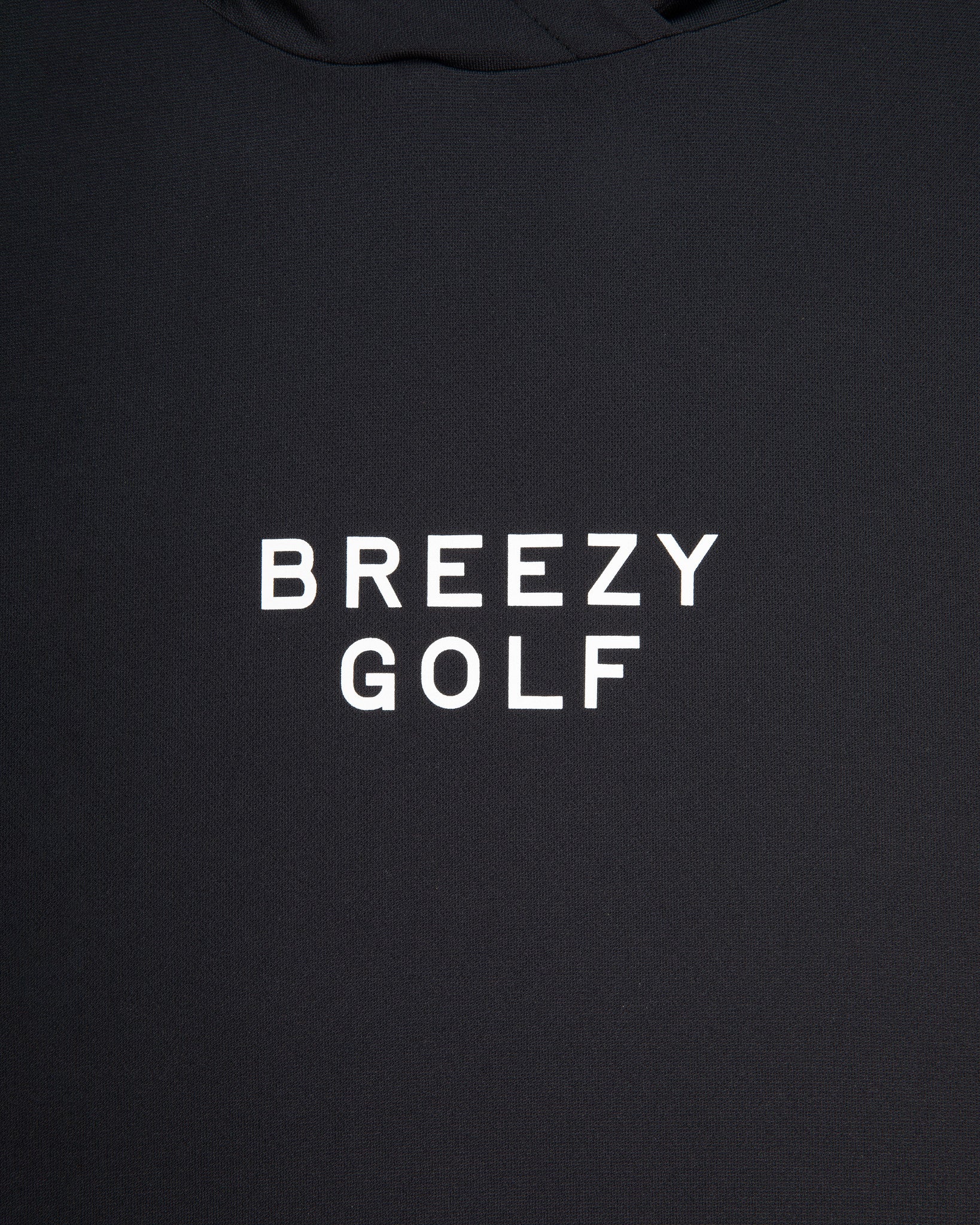 Range Hoodie Breezy Script Black - Breezy Golf