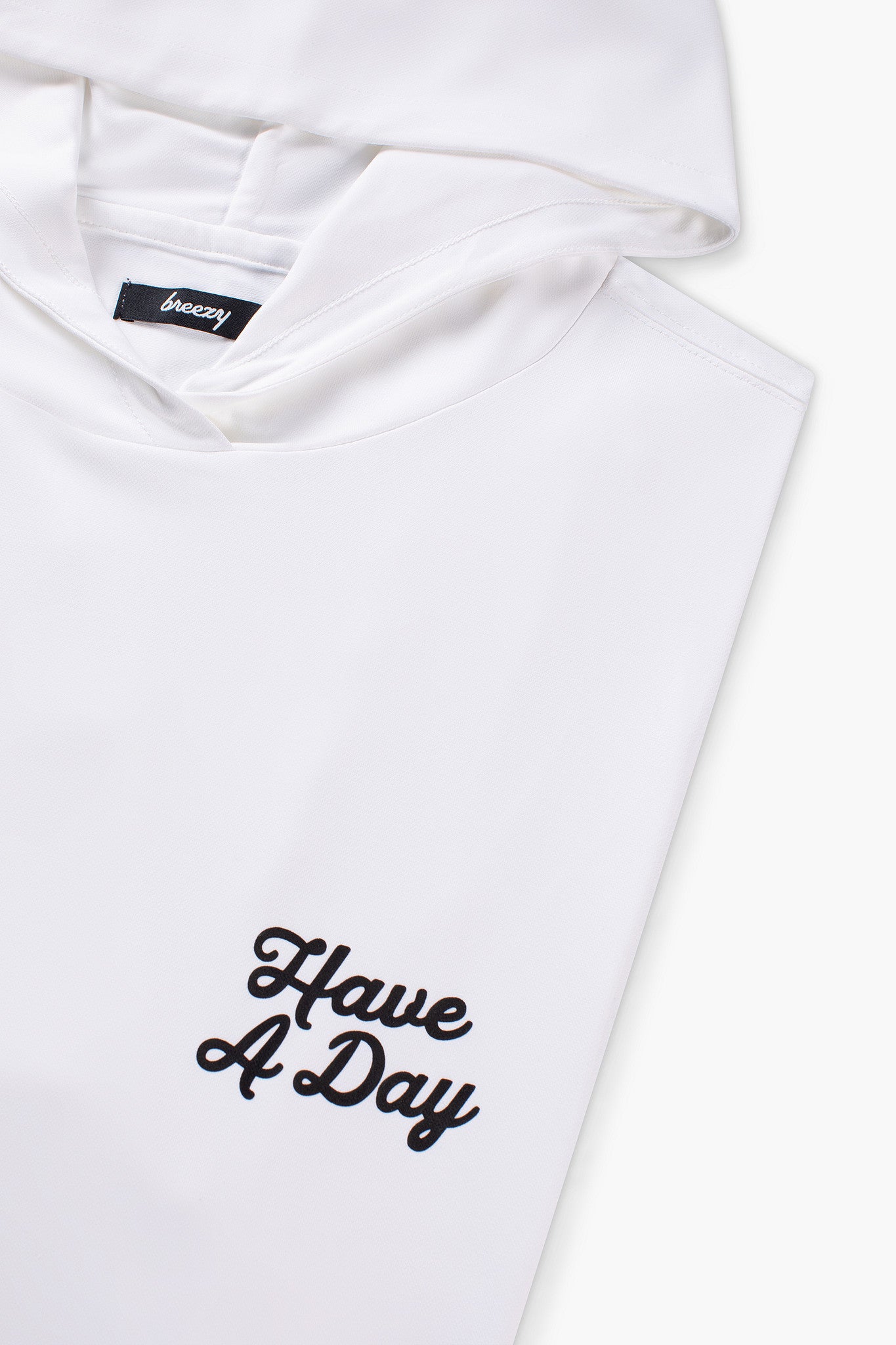 Range Hoodie White | Breezy Golf | Performance Golf Apparel