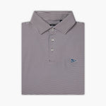 The Striped Polo Maroon - Breezy Golf