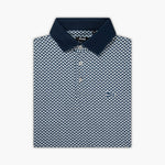 The Diamond Plated Polo Navy - Breezy Golf