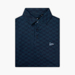 The Athletic Chevron Polo Navy - Breezy Golf