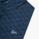 The Athletic Chevron Polo Navy - Breezy Golf
