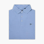 The Striped Polo True Blue - Breezy Golf